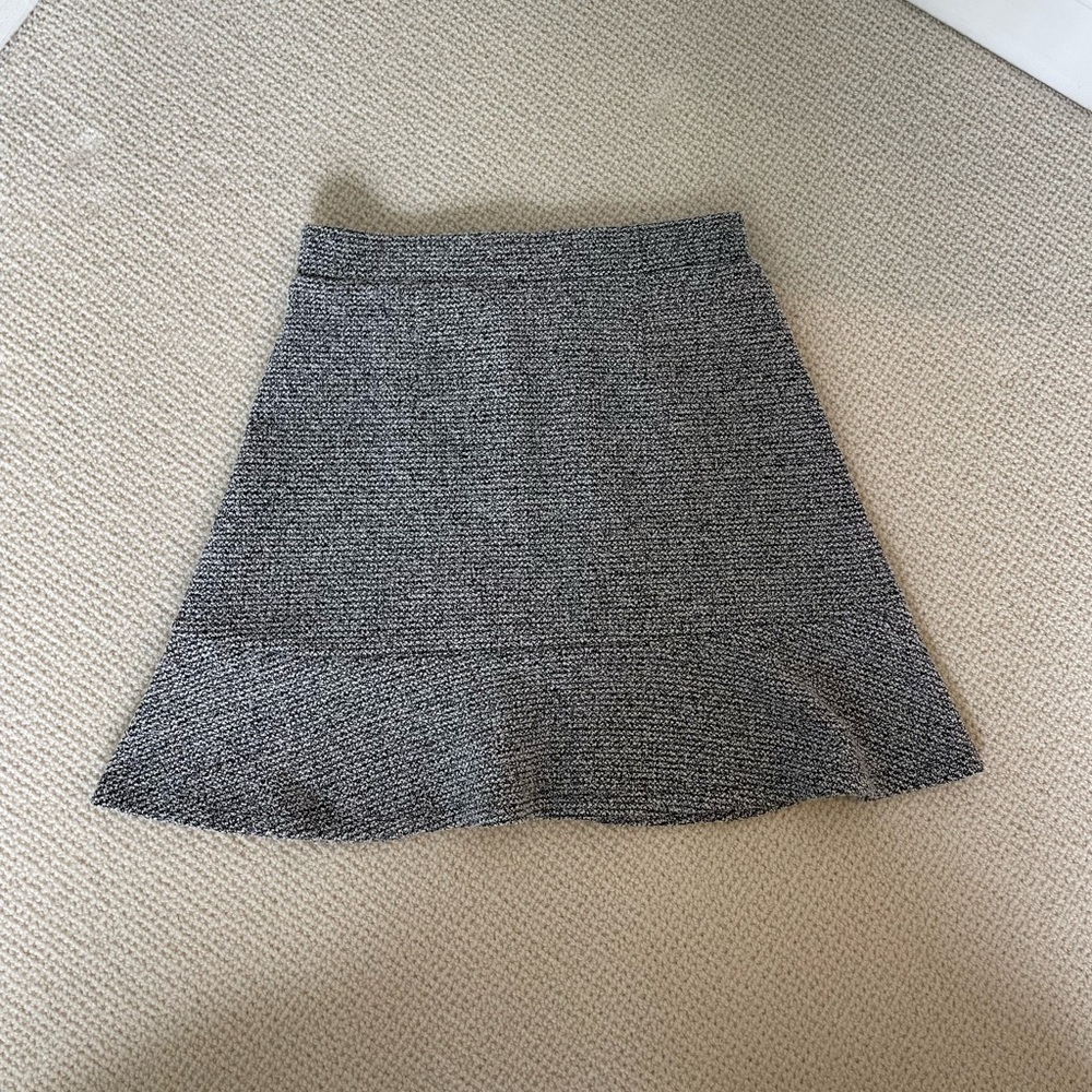 LOFT Ann Taylor Ruffle Hem Mini Skirt